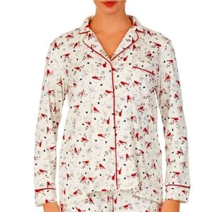 Secret Treasures Cardinal Birds Fuzzy Velour Women's 2c Pijama Size 2X